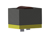 HWIA4434V Series Vertical Mount Helical Edge Wound (HEW) High Current Inductors